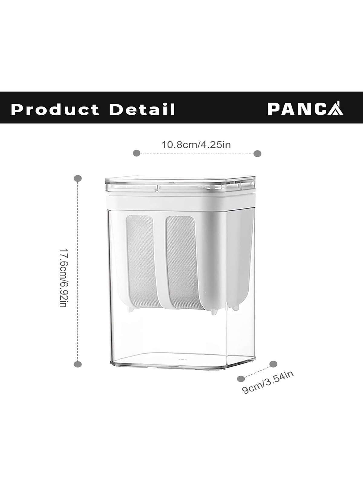 Greek Yogurt Strainer, Hung Curd Strainer Box with Fine Mesh Bag