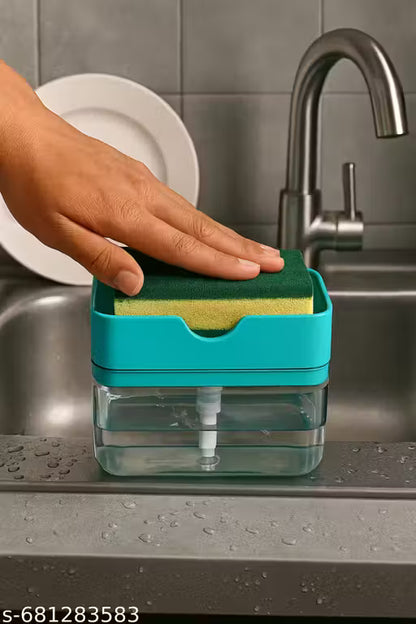 2-in-1 Soap Dispenser with Sponge Holder
